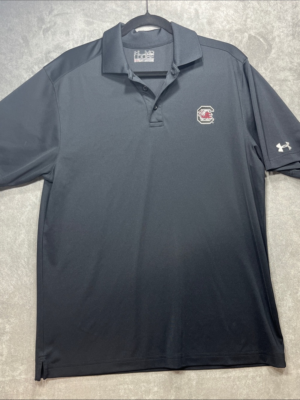 Under Armour South Carolina Gamecocks Black Performance Polo Medium
